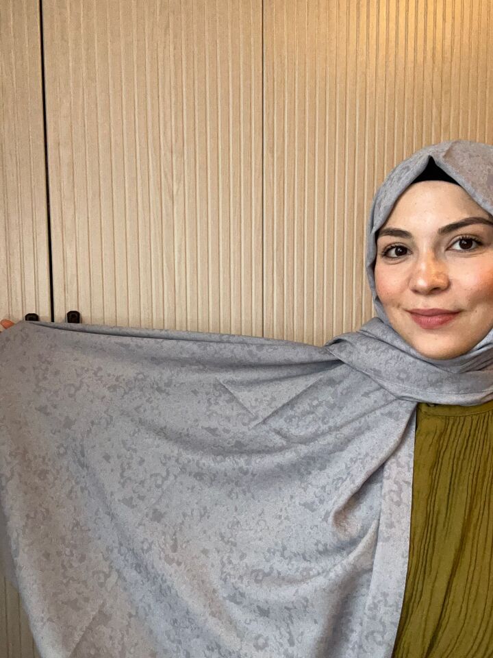 Harem Scarf Gold Silvia Şal Gri
